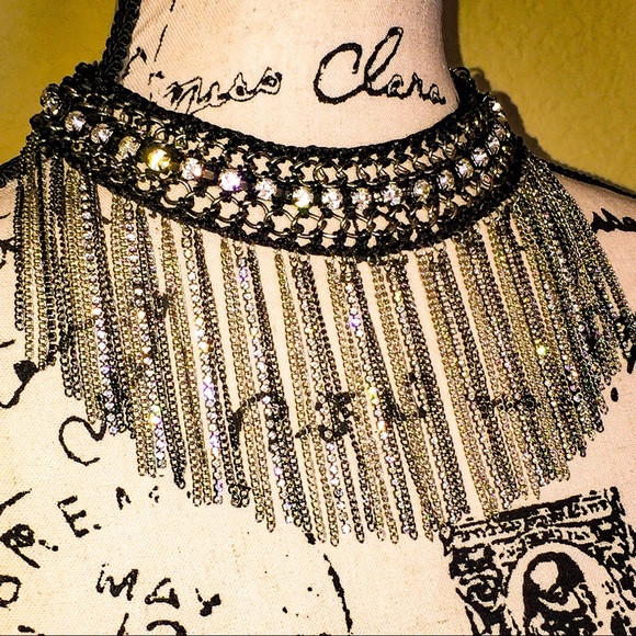 Bloomingdale's Jewelry - Bloomingdale’s Chrystals & Chains Choker